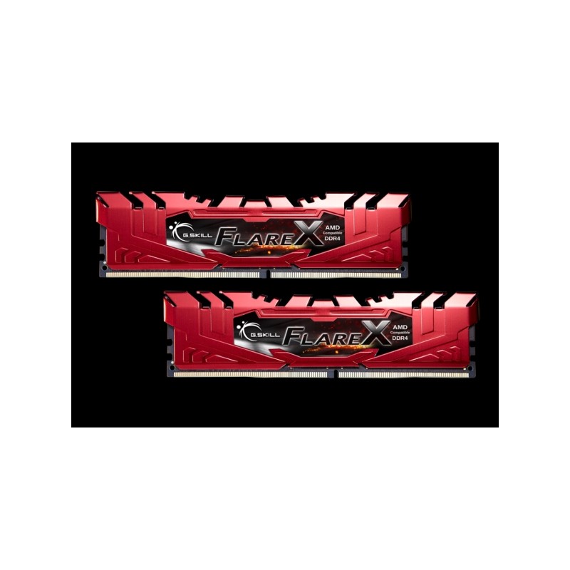 G.SKILL 16GB DDR4 2400MHz Kit(2x8GB) FlareX Red (for AMD) (F4-2400C15D-16GFXR)