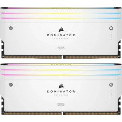 Corsair 48GB DDR5 6000MHz Kit(2x24GB) Dominator Titanium RGB White (CMP48GX5M2B6000C30W)