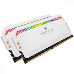 Corsair 16GB DDR4 3200MHz Kit(2x8GB) Dominator Platinum RGB White (CMT16GX4M2Z3200C16W)