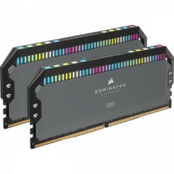 Corsair 64GB DDR5 5200MHz Kit(2x32GB) Dominator Platinum RGB AMD Expo Cool Grey (CMT64GX5M2B5200Z40K