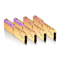 G.SKILL 128GB DDR4 4000MHz Kit(4x32GB) Trident Z Royal Gold (F4-4000C18Q-128GTRG)