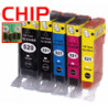 PGI-520BK/CLI-521BKCMY 5er Bundle mit CHIP kompatibel