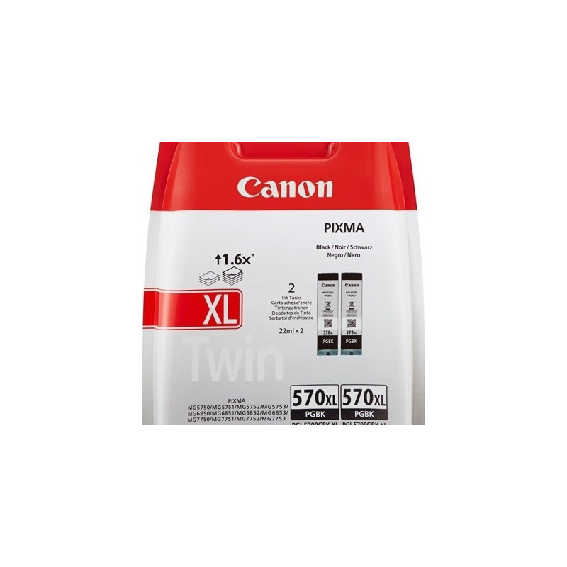 Canon PGI-570XL schwarz 2er-Pack (0318C007)