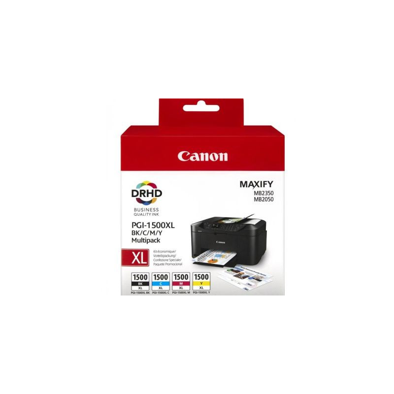 Canon PGI-1500XL C/M/Y/BK Tinte Multipack (9182B004)