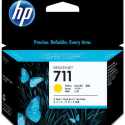 HP 711 Tinte gelb, 3er-Pack (CZ136A)