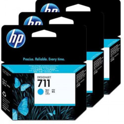 HP 711 Tinte cyan, 3er-Pack (CZ134A)