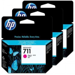 HP 711 Tinte magenta, 3er-Pack (CZ135A)