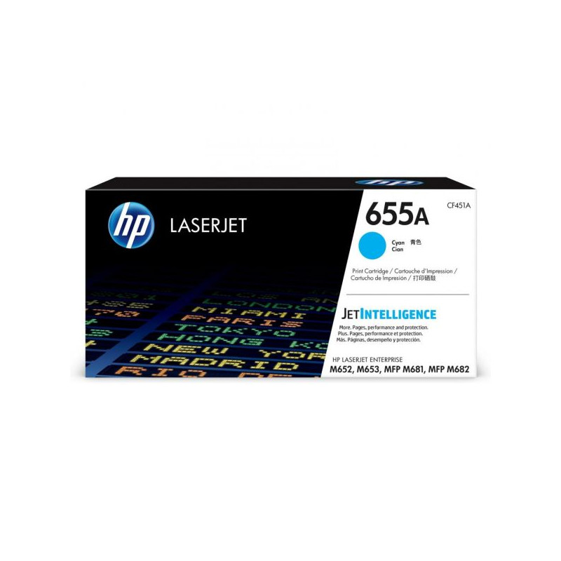 HP Toner 655A cyan (CF451A)