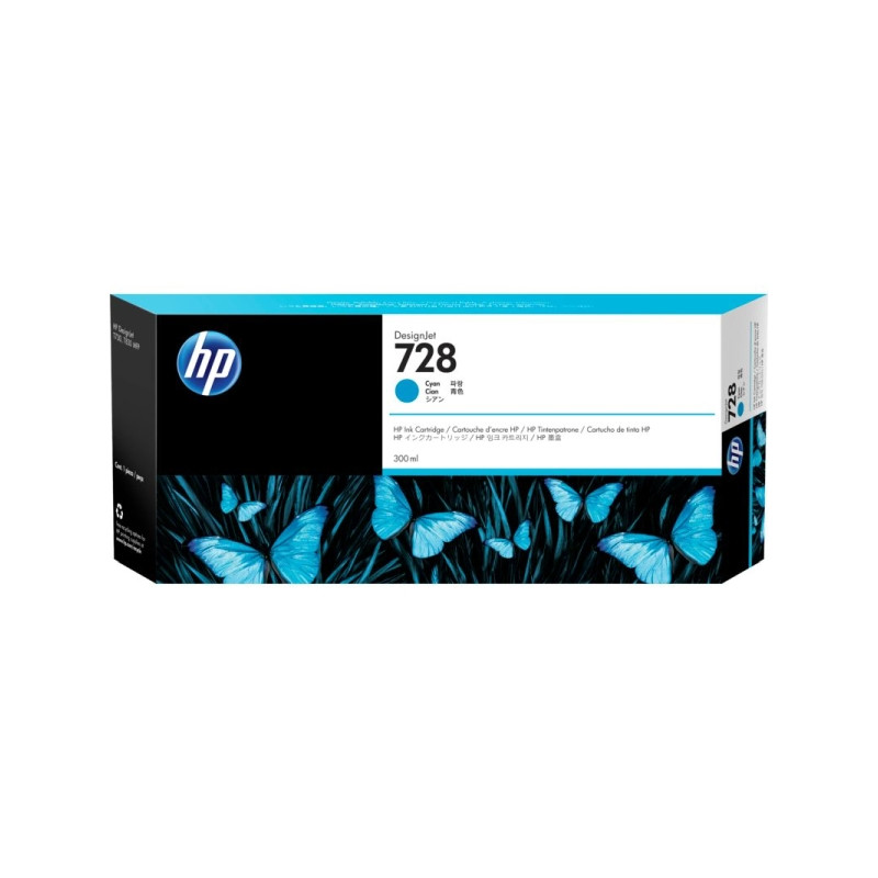 HP F9K17A (728) Cyan 