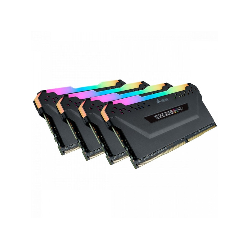 Corsair 64GB DDR4 3200MHz Kit(4x16GB) Vengeance RGB Pro Black (CMW64GX4M4E3200C16)