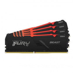Kingston 32GB DDR4 3600MHz Kit(4x8GB) Fury Beast RGB Black (KF436C17BBAK4/32)