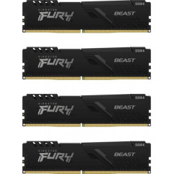 Kingston 64GB DDR4 3200MHz Kit(4x16GB) Fury Beast Black (KF432C16BBK4/64)