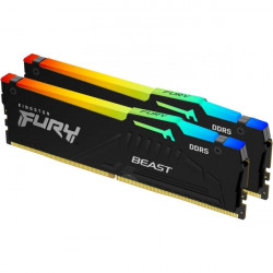 Kingston 16GB DDR5 5600MHz Kit(2x8GB) Fury Beast RGB Black (KF556C40BBAK2-16)