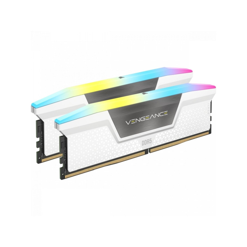 Corsair 32GB DDR5 6200MHz Kit(2x16GB) Vengeance RGB White (CMH32GX5M2B6200C36W)