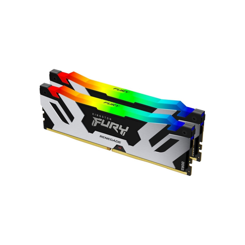 Kingston 64GB DDR5 6000MHz Kit(2x32GB) Fury Renegade RGB Black/Silver (KF560C32RSAK2-64)