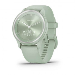 Garmin Vivomove Sport Cool Mint Case and Silicone Band with Silver Accents (010-02566-03)