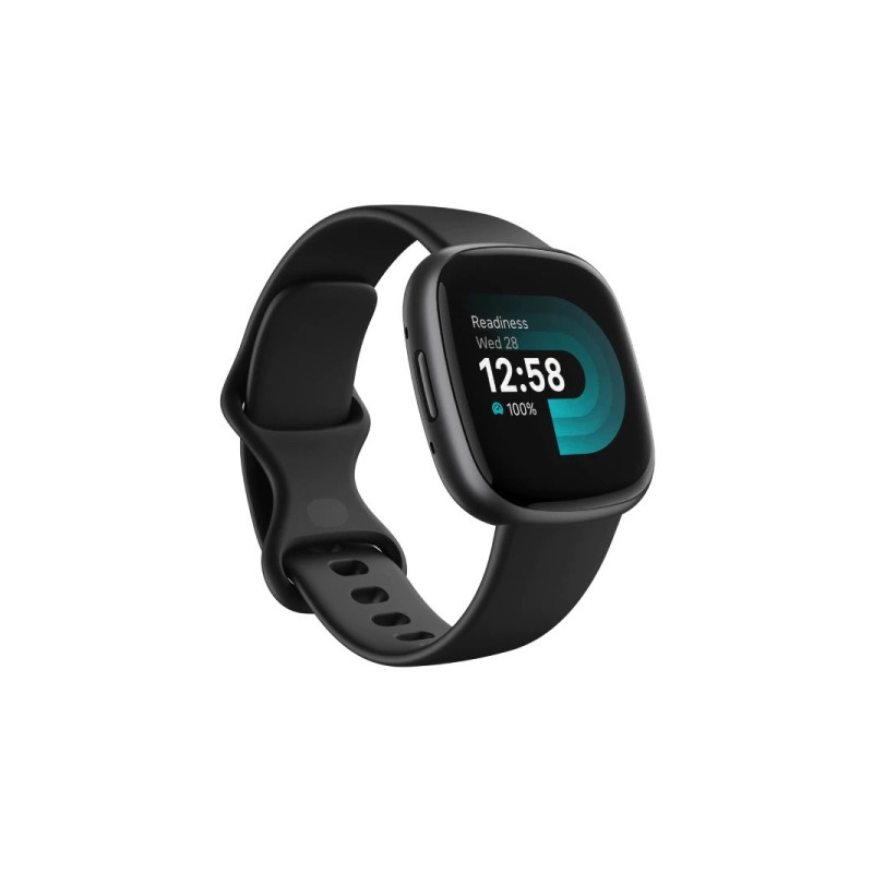 Fitbit Versa 4 Black/Graphite Aluminum (FB523BKBK)