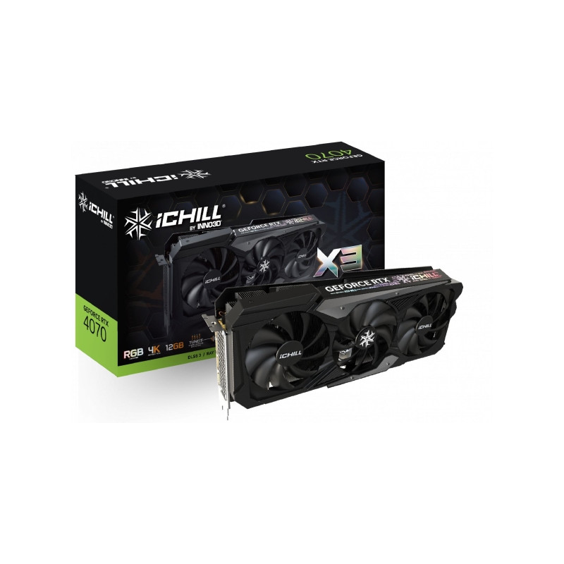 Inno3D Geforce RTX 4070 12GB GDDR6X iChill X3 (C40703-126XX-186148H)