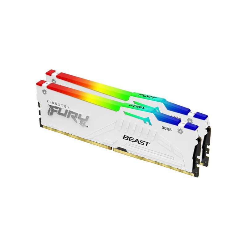 Kingston 32GB DDR5 5600MHz Kit(2x16GB) Fury Beast RGB White (KF556C36BWEAK2-32)