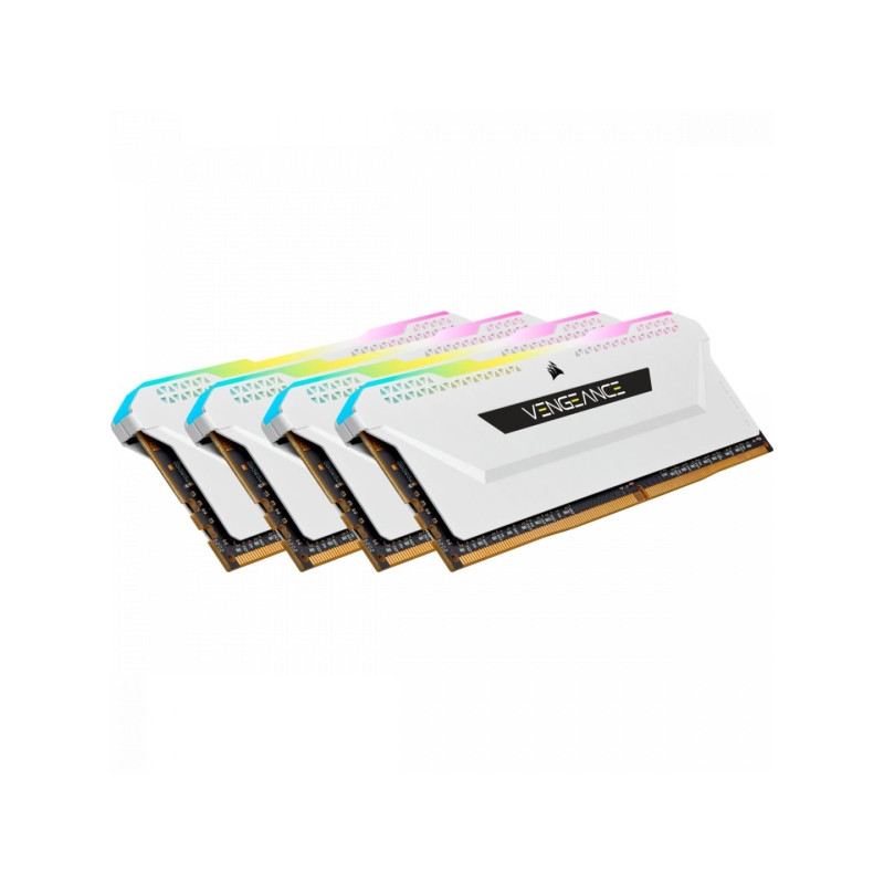 Corsair 32GB DDR4 3600MHz Kit(4x8GB) Vengeance RGB Pro SL White (CMH32GX4M4D3600C18W)