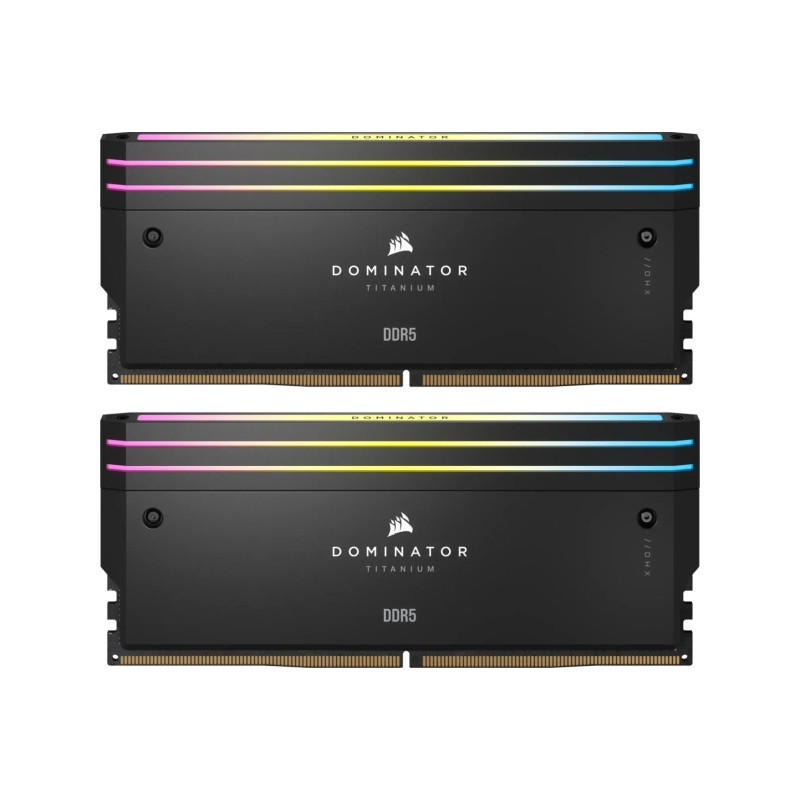 Corsair 48GB DDR5 6000MHz Kit(2x24GB) Dominator Titanium RGB Black (CMP48GX5M2B6000C30)