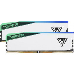Patriot 32GB DDR5 6200MHz Kit(2x16GB) Viper Elite 5 RGB White (PVER532G62C42KW)