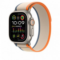 Apple Watch Ultra 2 Cellular 49mm Titanium Case with Orange/Beige Trail Loop S/M (MRF13)