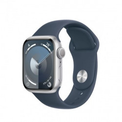 Apple Watch S9 GPS 41mm Silver Alu Case with Storm Blue Sport Band S/M (MR903)