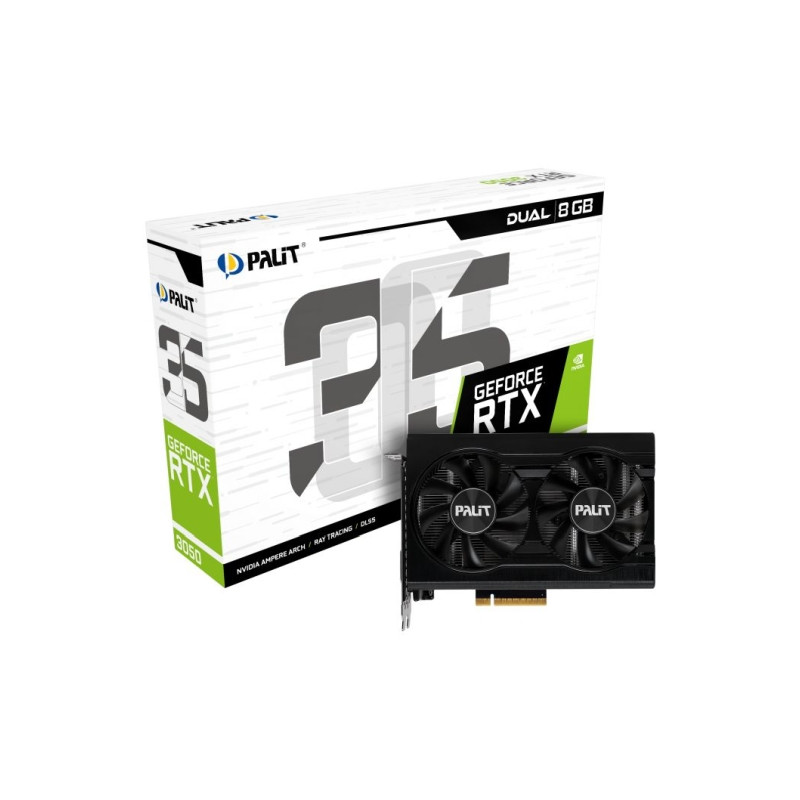 Palit GeForce RTX3050 8GB DDR6 Dual (NE63050018P1-1070D)