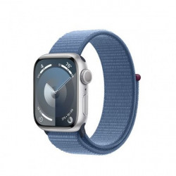Apple Watch S9 GPS 41mm Silver Alu Case with Winter Blue Sport Loop (MR923)