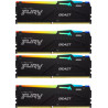 Kingston 128GB DDR5 5200MHz Kit(4x32GB) Fury Beast RGB Black (KF552C40BBAK4-128)