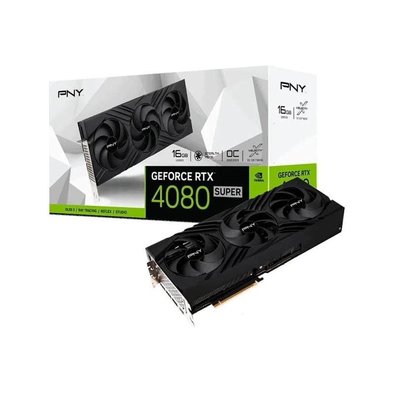 PNY GeForce RTX4080 Super 16GB VERTO Triple Fan OC (VCG4080S16TFXPB1-O)