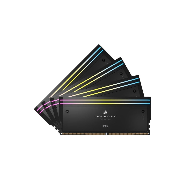 Corsair 64GB DDR5 6400MHz Kit(4x16GB) Dominator Titanium RGB (CMP64GX5M4B6400C32)