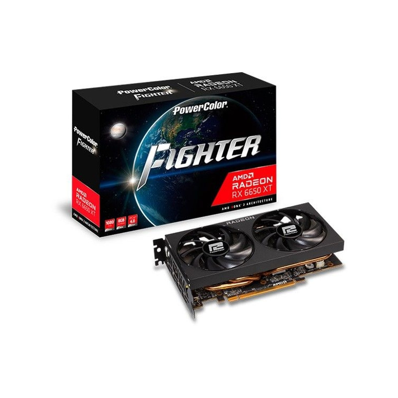 PowerColor RX 6650 XT 8GB GDDR6 Fighter (AXRX 6650XT 8GBD6-3DH)