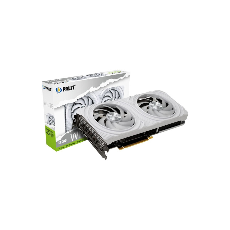 Palit GeForce RTX4060 Ti 8GB DDR6 White (NE6406T019P1-1048L)